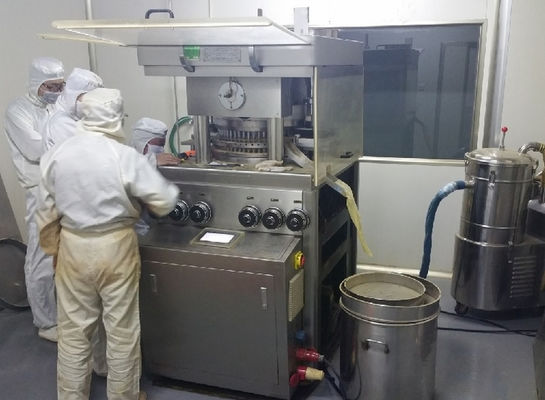 GZP55 হাই স্পিড রোটারি ট্যাবলেট প্রেস মেশিন 100kN মূল চাপ 20kN প্রাক চাপ এবং 396000PCS/H উৎপাদন ক্ষমতা সহ সরবরাহকারী
