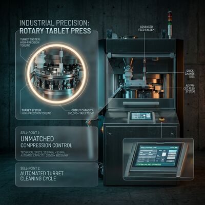Speed Tablet Press Machine GZPK-45/55 Automatic Tablet Weight Control High-Speed Rotary Press D B Tooling সরবরাহকারী